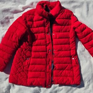 Tommy Hilfiger Kids Red Puffer Jacket